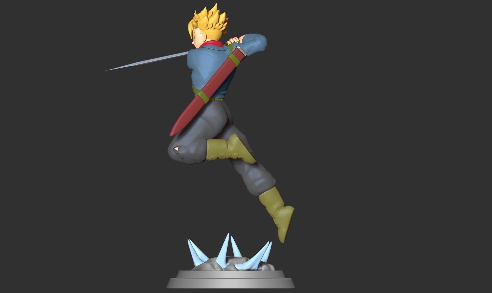 Future Trunks - Dragon Ball Fanart 3D print model_11