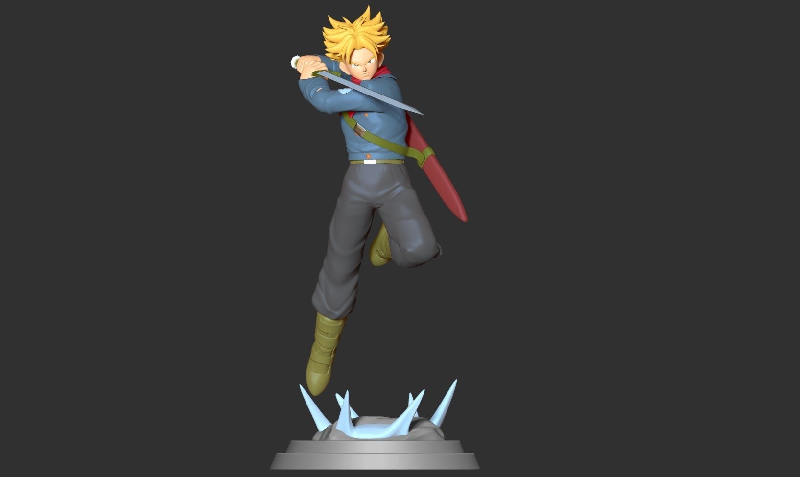 Future Trunks - Dragon Ball Fanart 3D print model_15