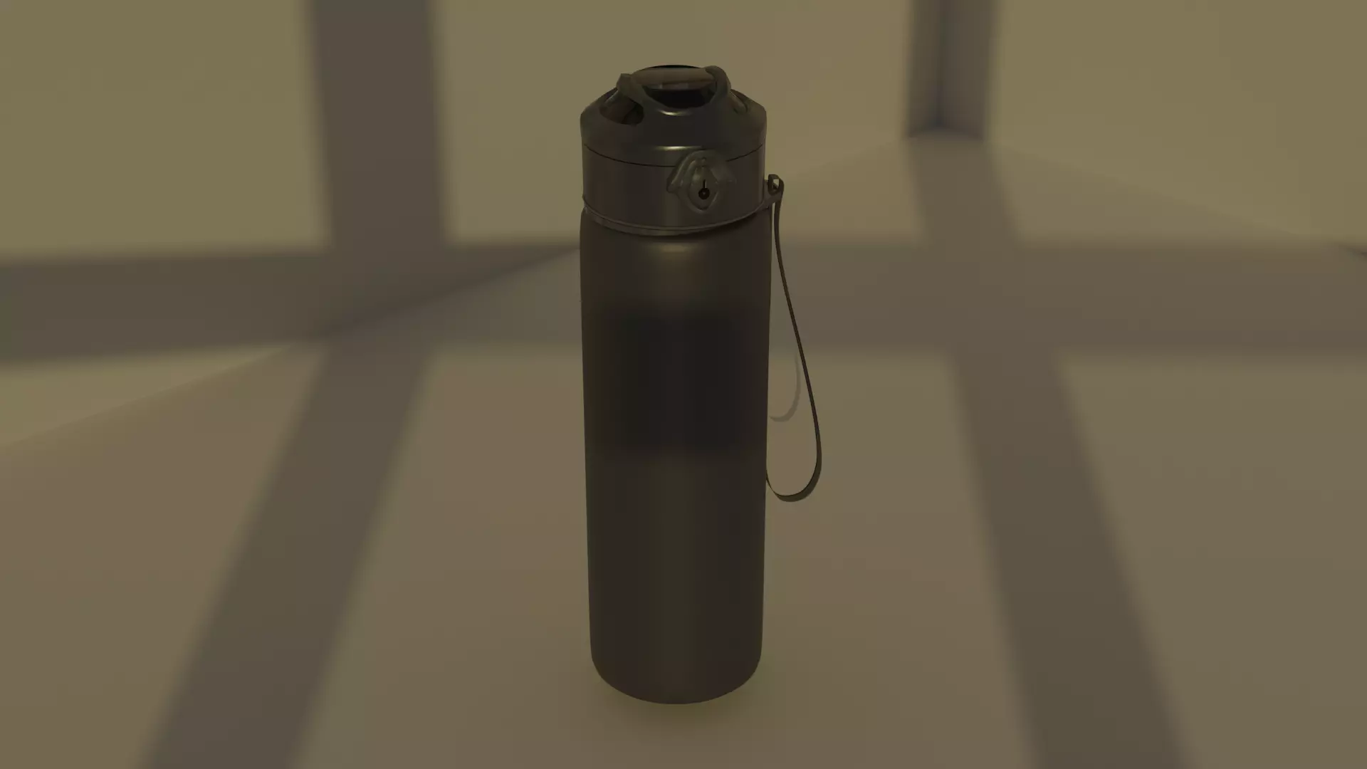 Simple bottle 3D model_0