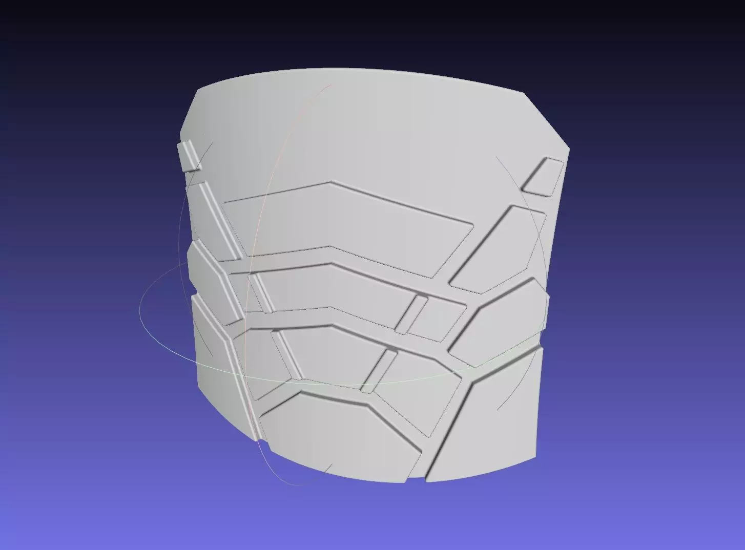 Batman Stomach Armor Printable Model 3D print model