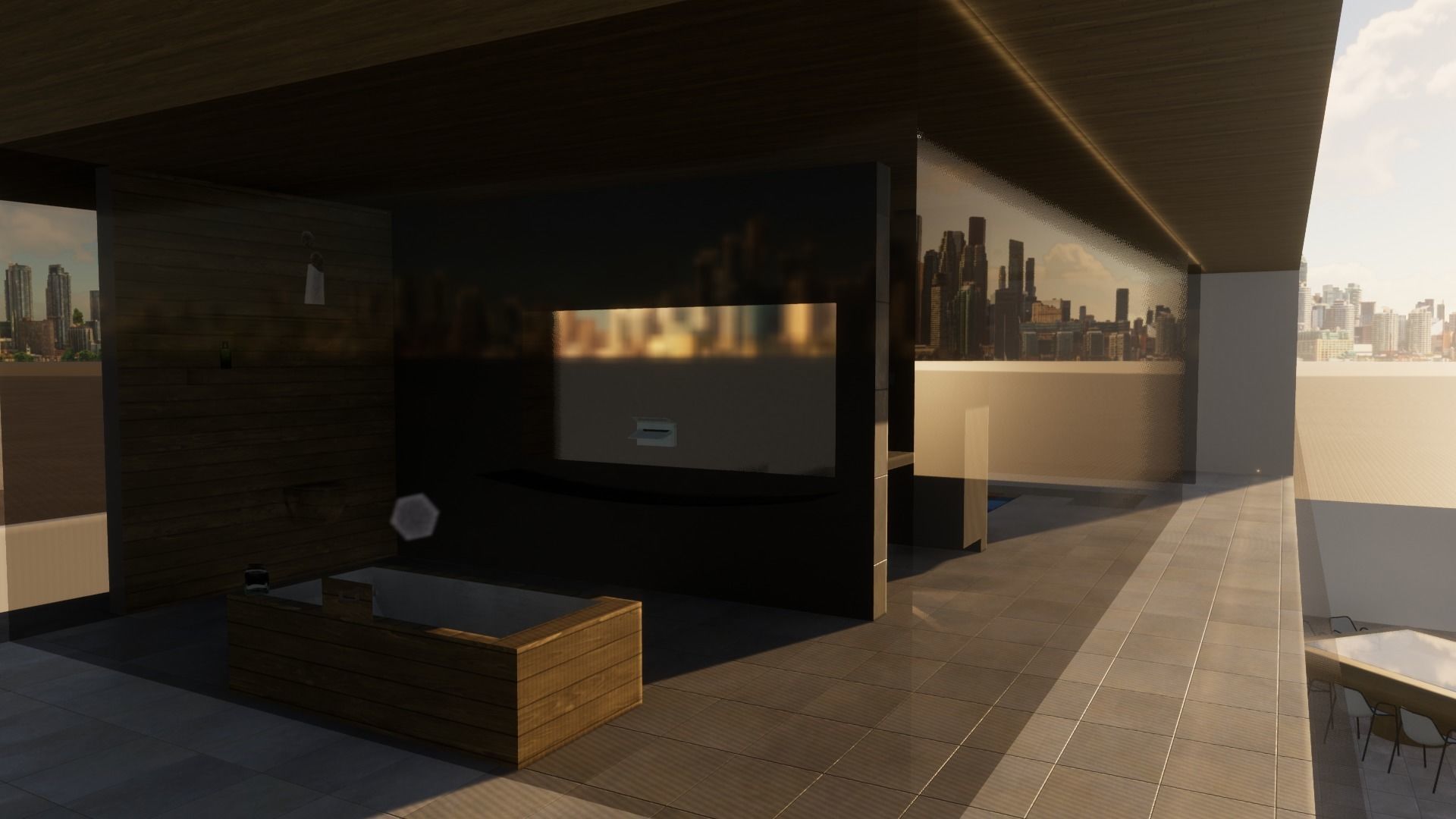 Modern chalet 3D model_4