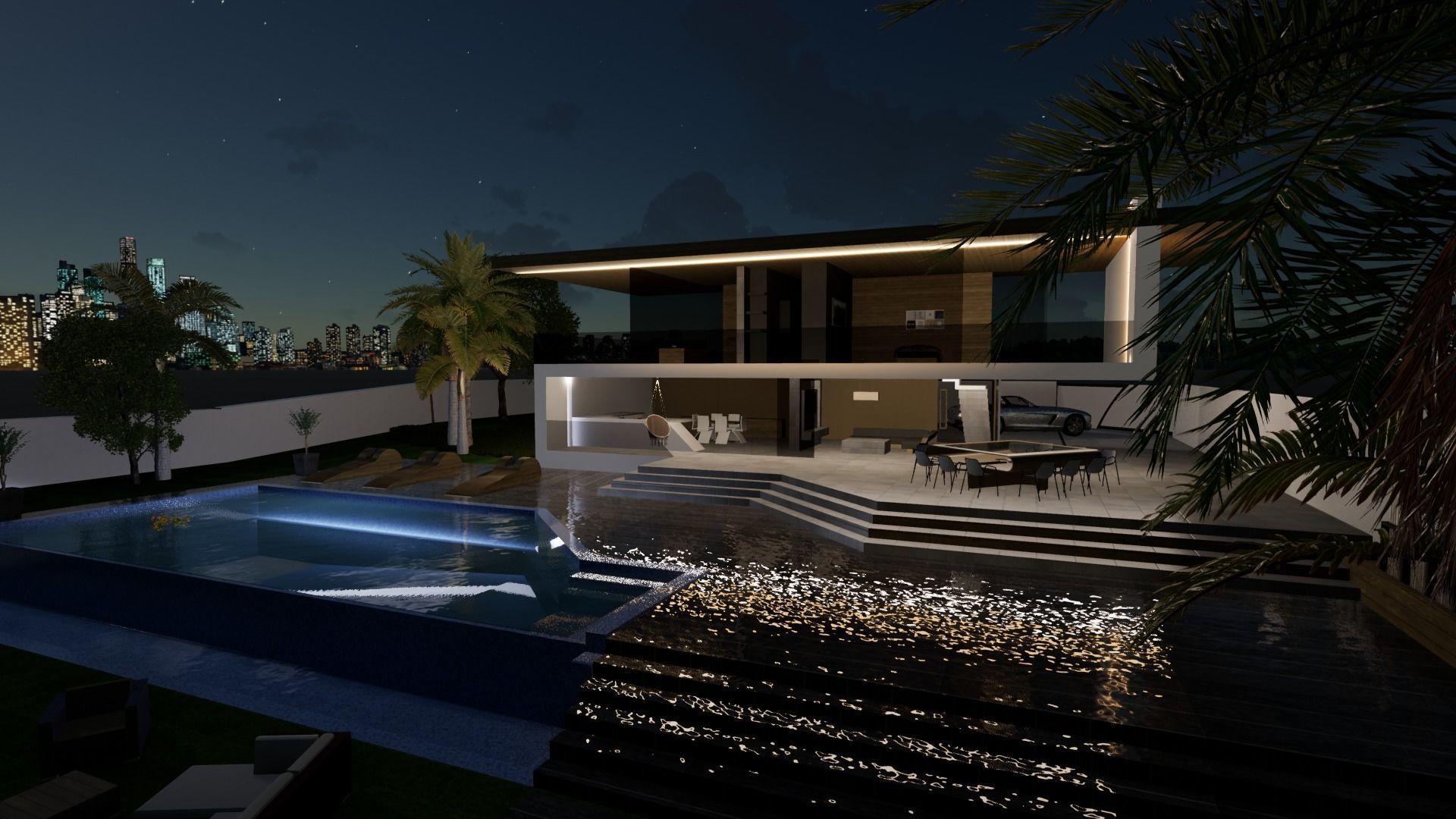 Modern chalet 3D model_13