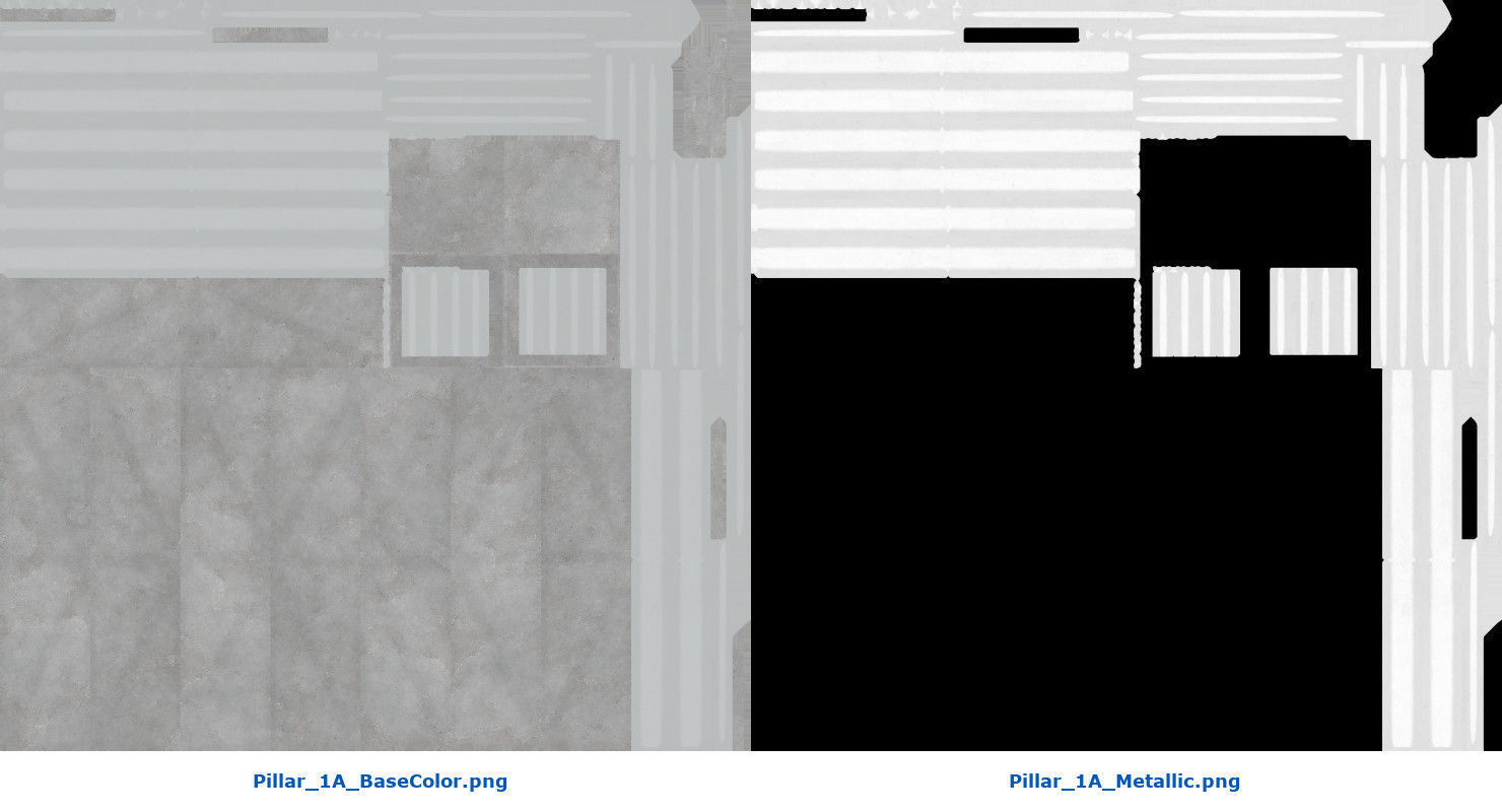 Pillar 1A Low-poly 3D model_9