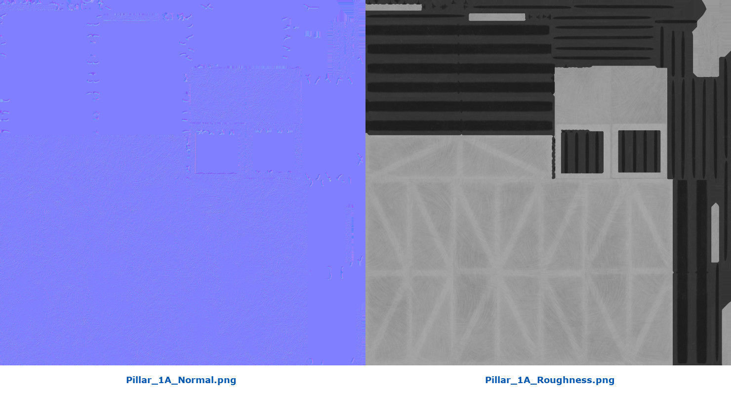 Pillar 1A Low-poly 3D model_10