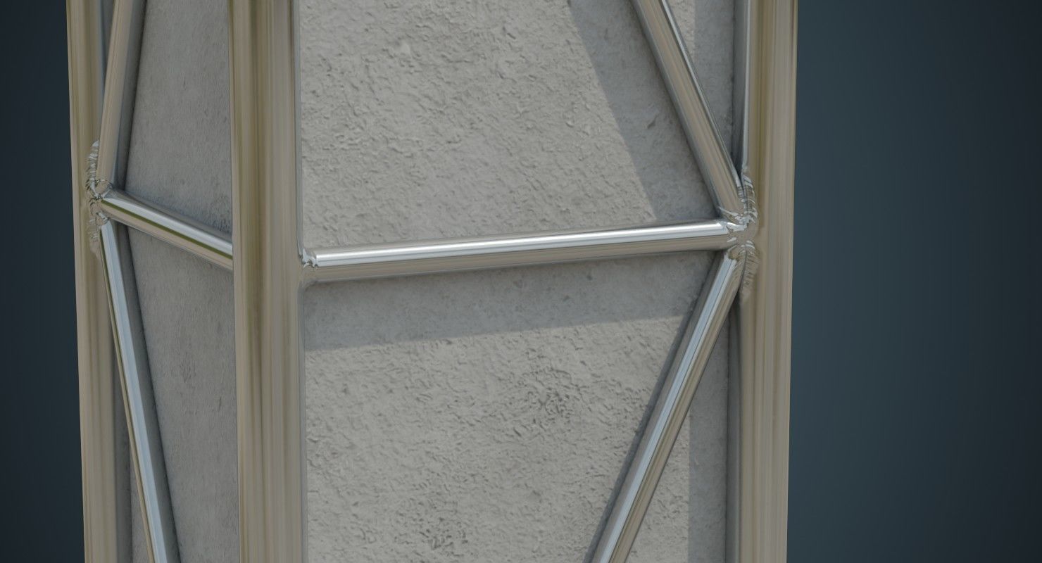 Pillar 1A Low-poly 3D model_5