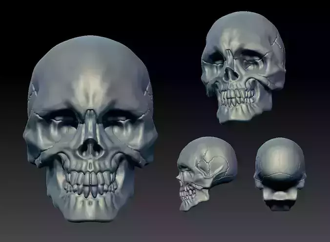 head skull head lowpoly 