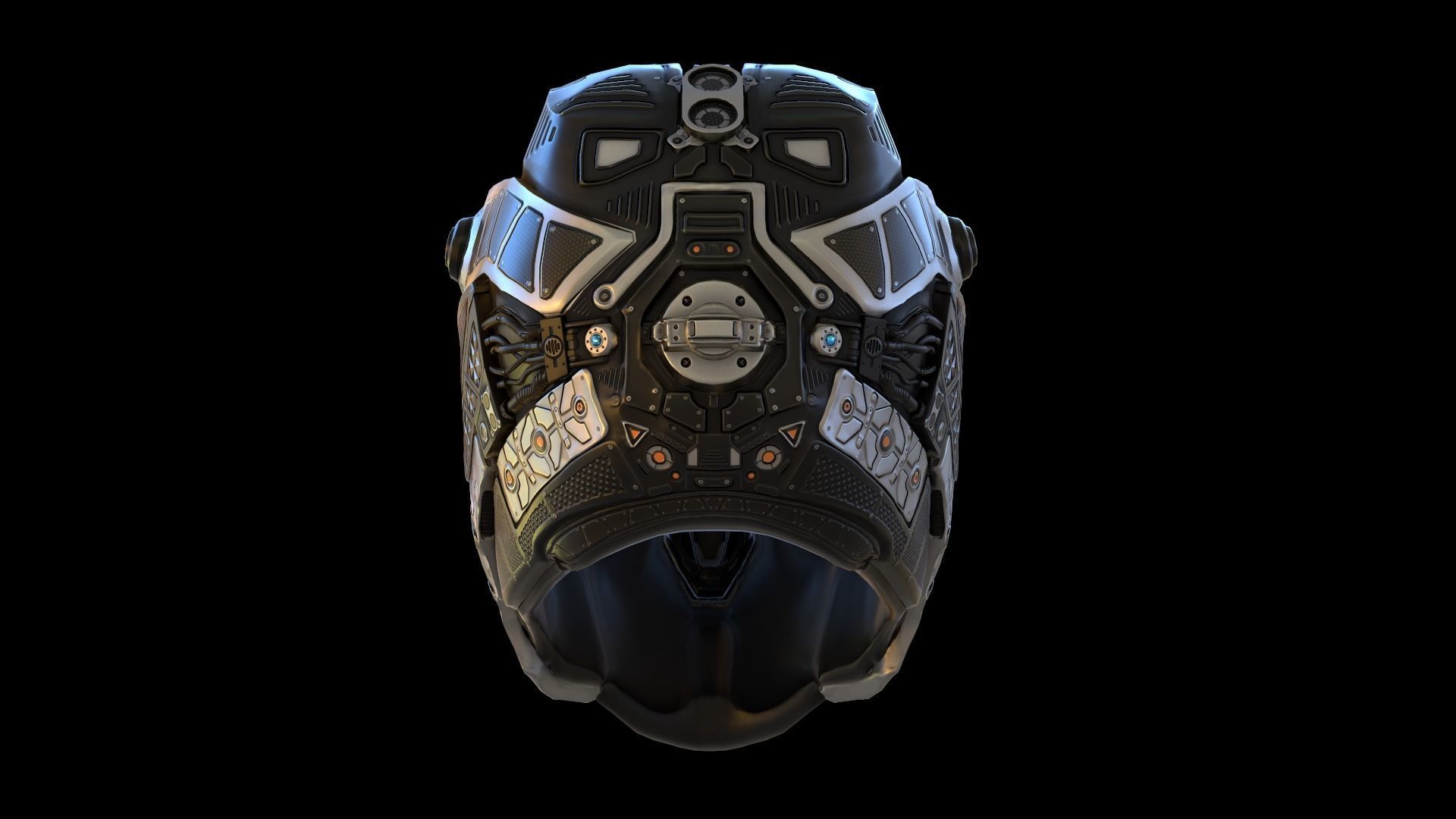 Helmet C19 VR  7k Poly Unreal PKG Low-poly 3D model_3