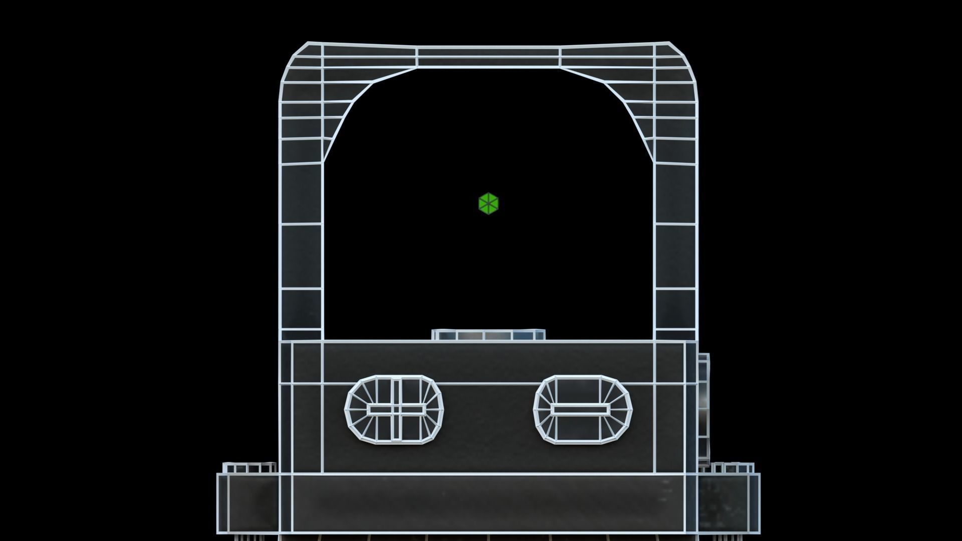 Low-Power Scope Low-poly 3D model_9