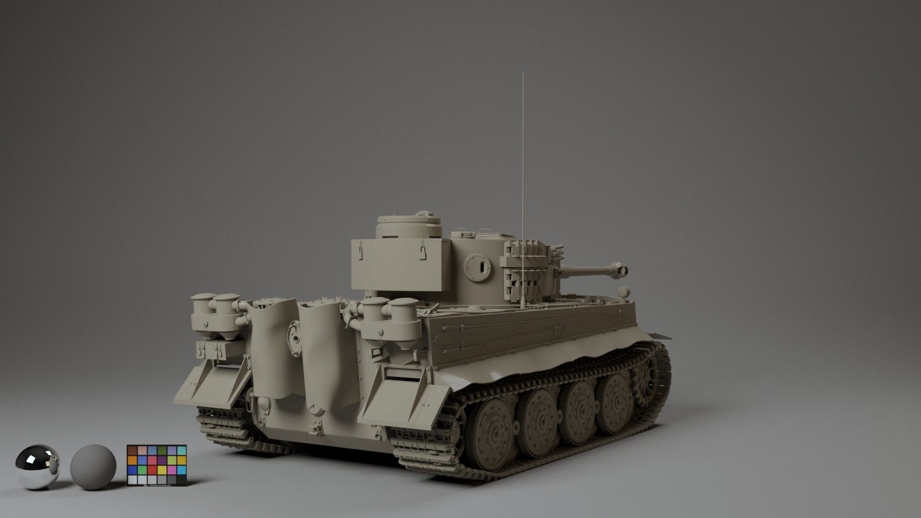 Tiger Tank Free 3D model_4