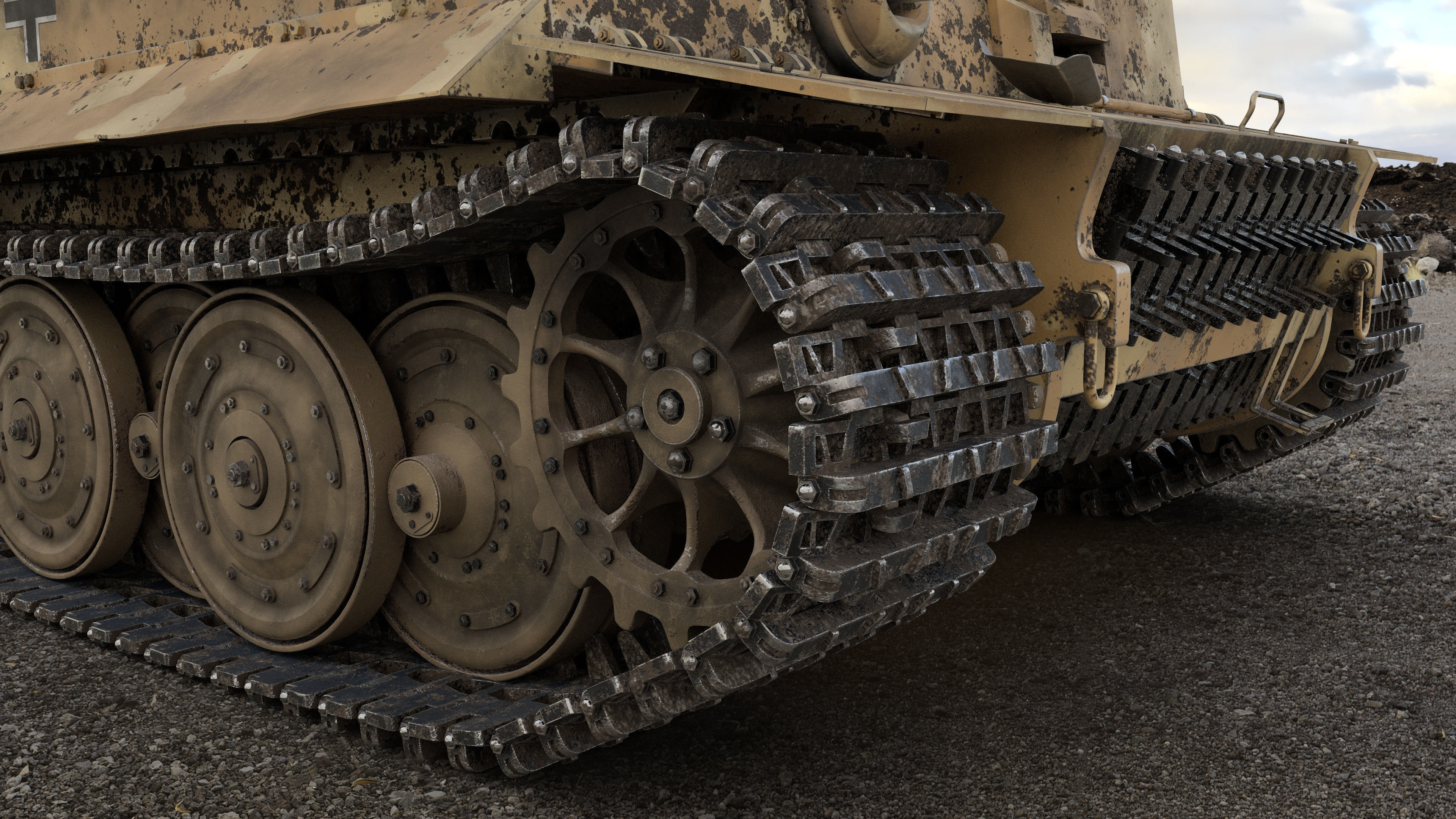 Tiger Tank Free 3D model_2
