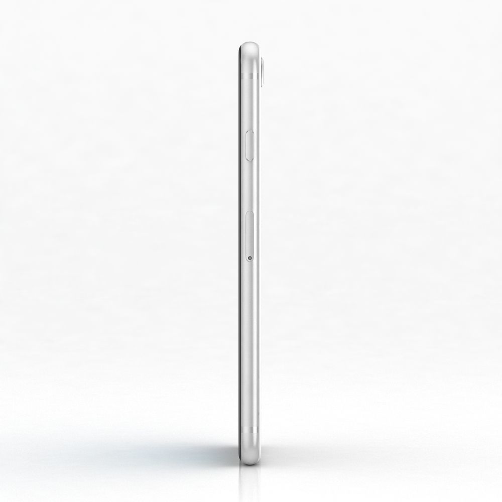 Apple iPhone SE 2020 White Low-poly 3D model_5