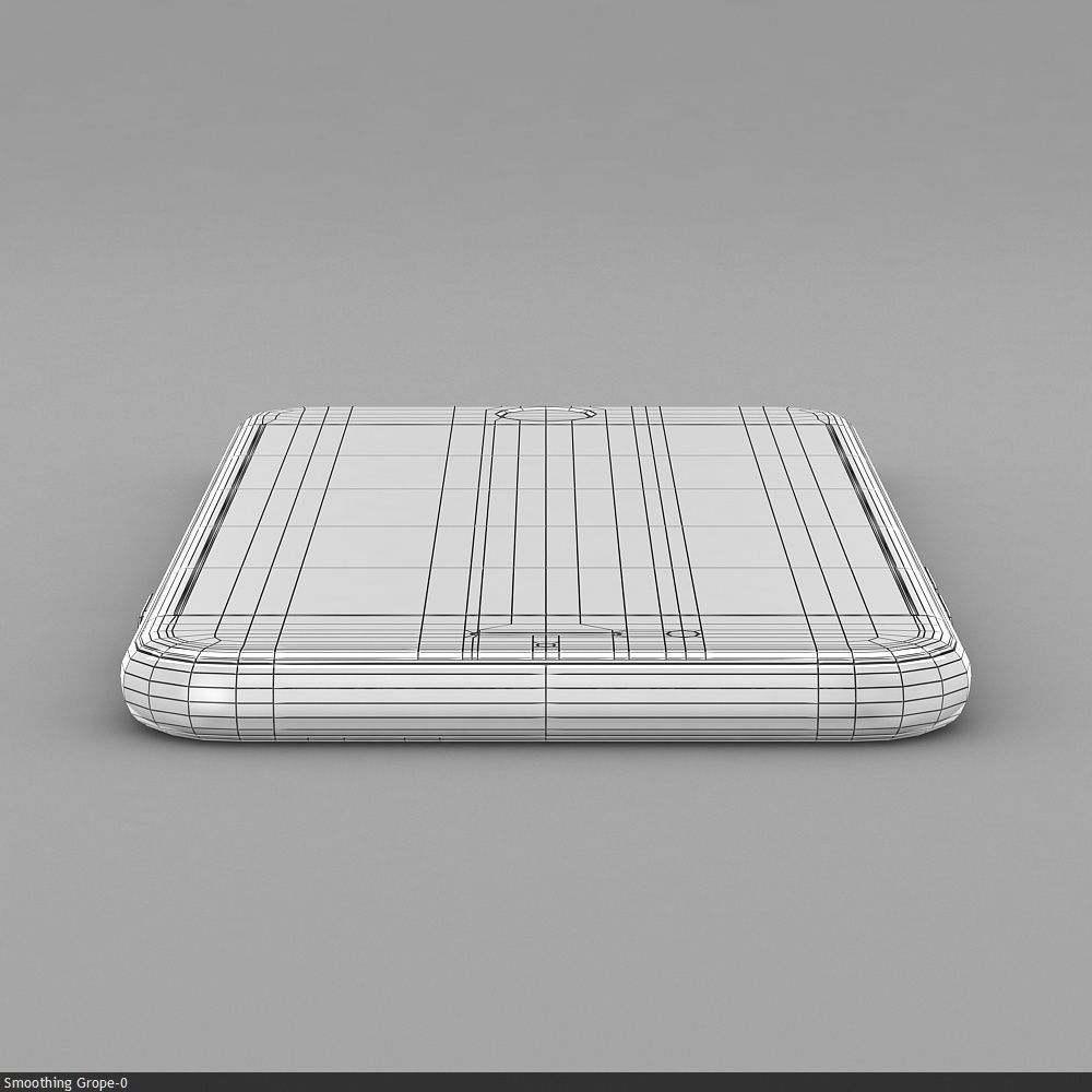 Apple iPhone SE 2020 White Low-poly 3D model_33