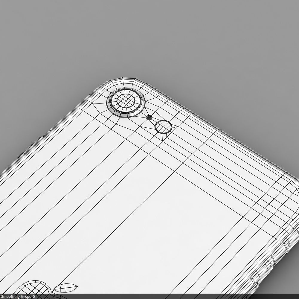 Apple iPhone SE 2020 White Low-poly 3D model_52