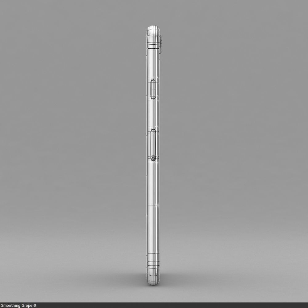 Apple iPhone SE 2020 White Low-poly 3D model_27