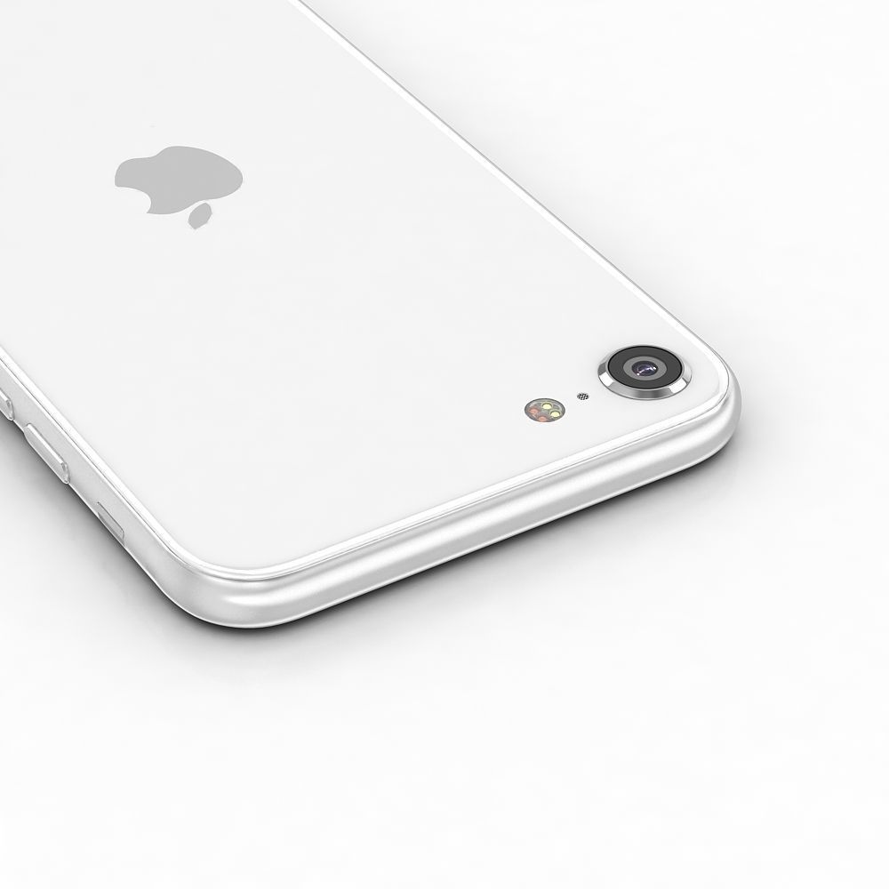 Apple iPhone SE 2020 White Low-poly 3D model_13