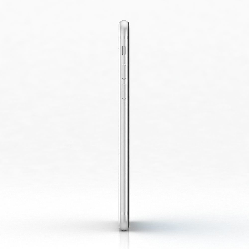 Apple iPhone SE 2020 White Low-poly 3D model_6
