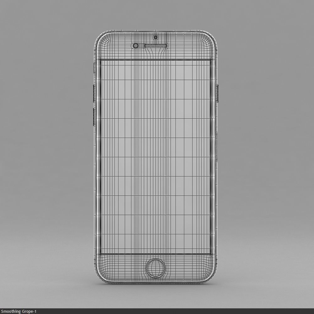 Apple iPhone SE 2020 White Low-poly 3D model_20
