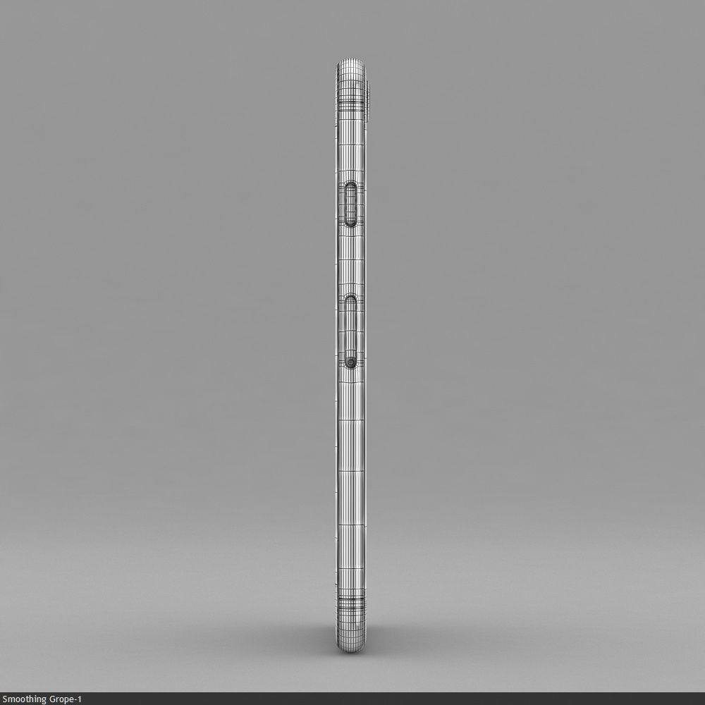 Apple iPhone SE 2020 White Low-poly 3D model_28