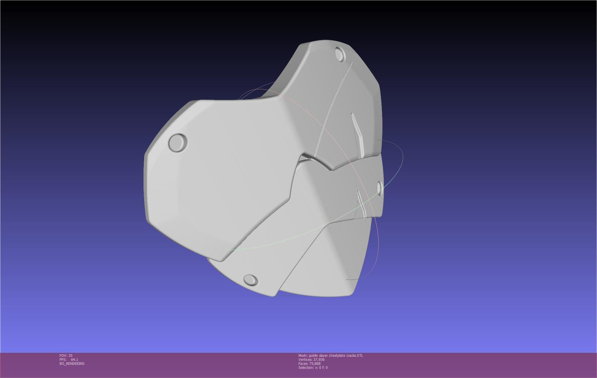 Goblin Slayer Chestplate Printable Model 3D print model_61