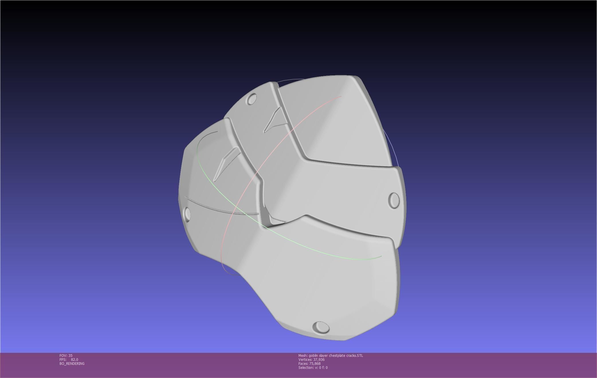 Goblin Slayer Chestplate Printable Model 3D print model_48