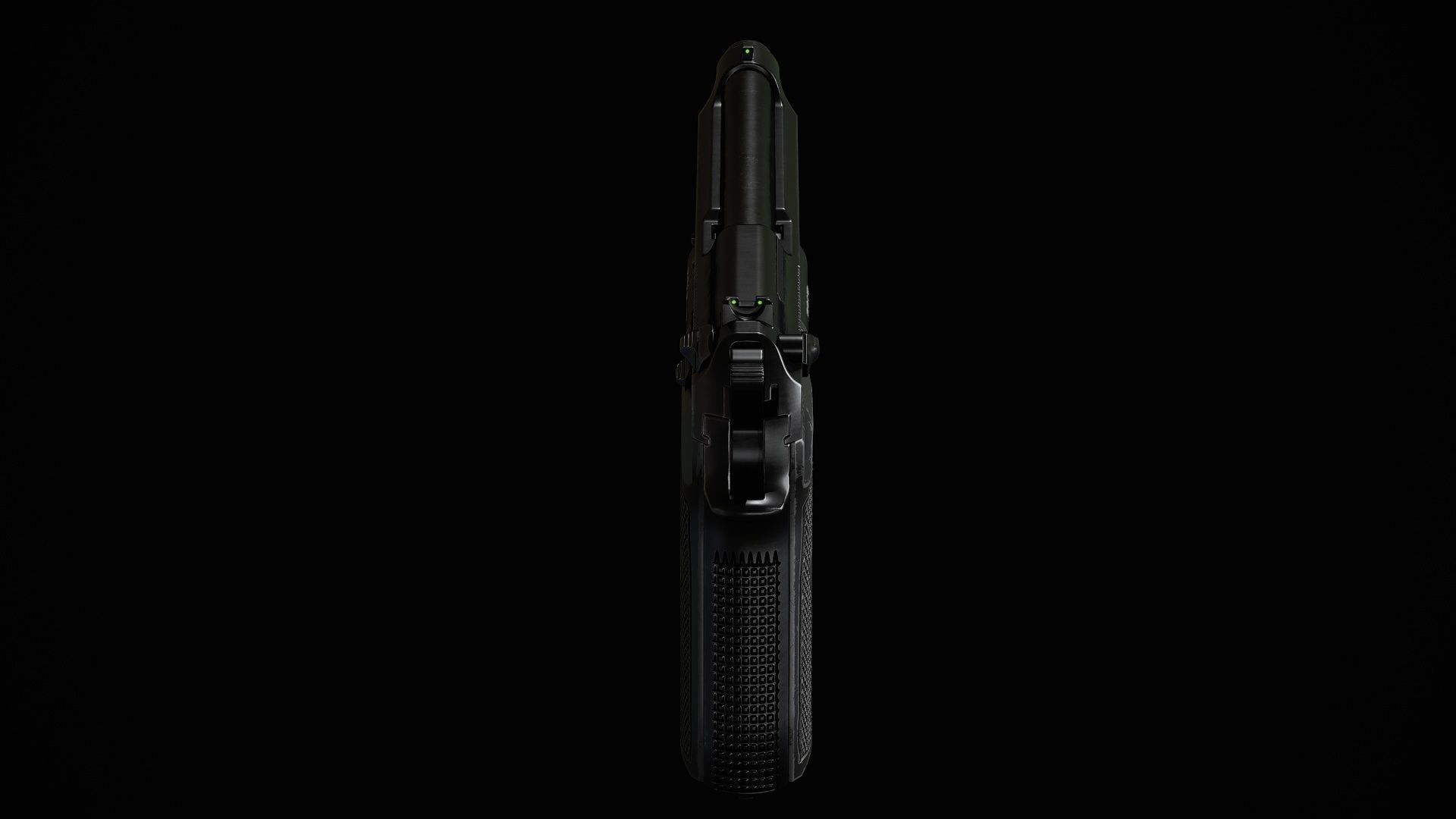 M9A1 - Flashlight Low-poly 3D model_7