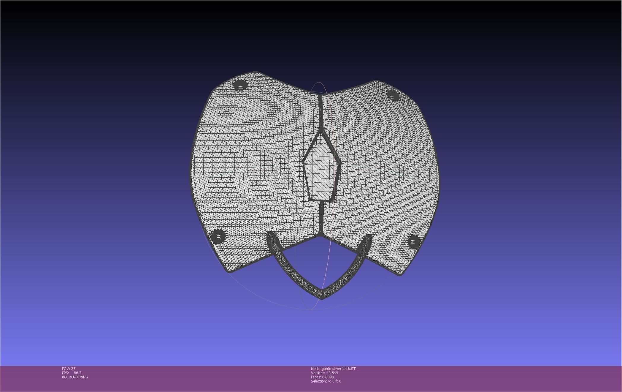 Goblin Slayer Back Armor Printable Model 3D print model_106