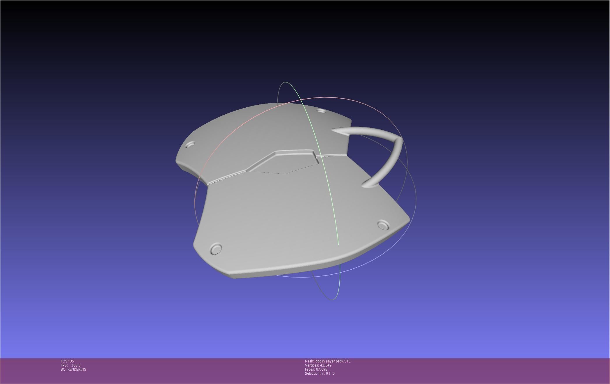 Goblin Slayer Back Armor Printable Model 3D print model_67