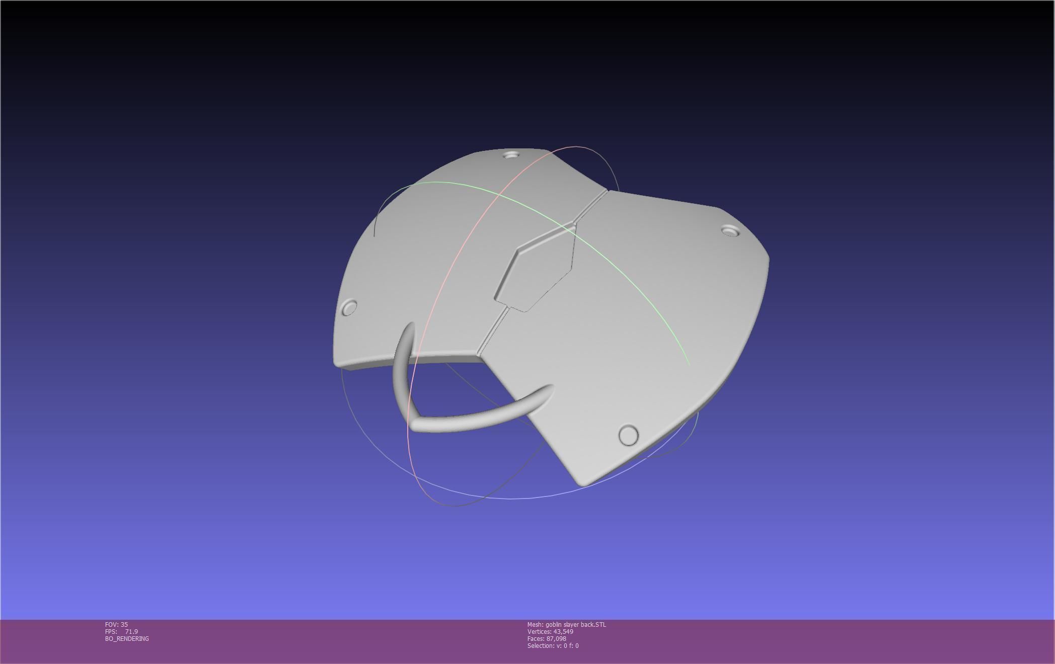 Goblin Slayer Back Armor Printable Model 3D print model_98