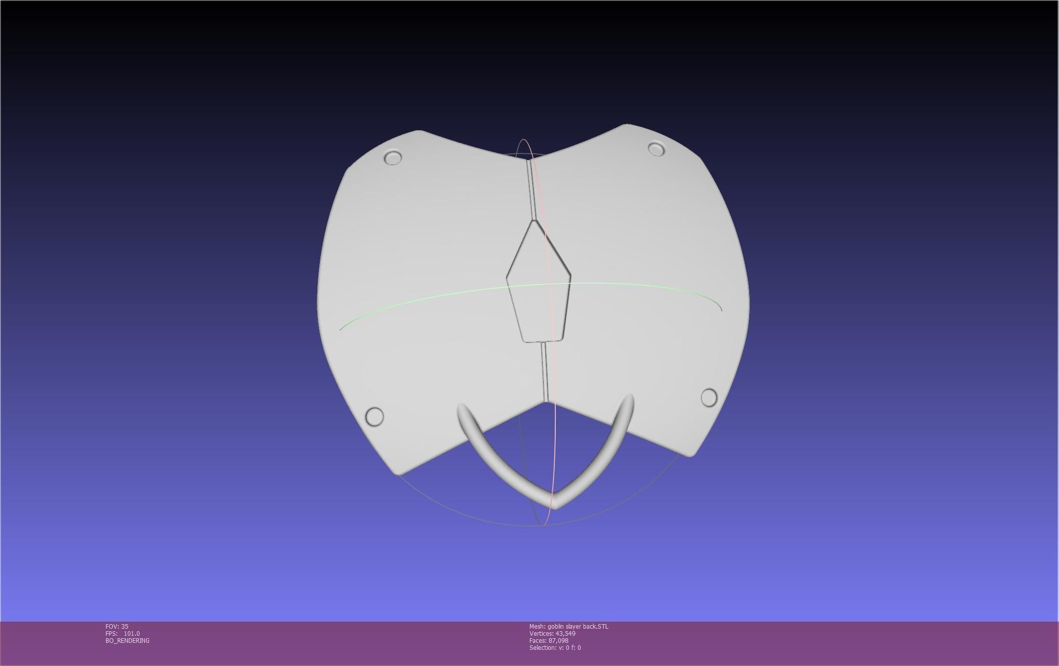 Goblin Slayer Back Armor Printable Model 3D print model_95