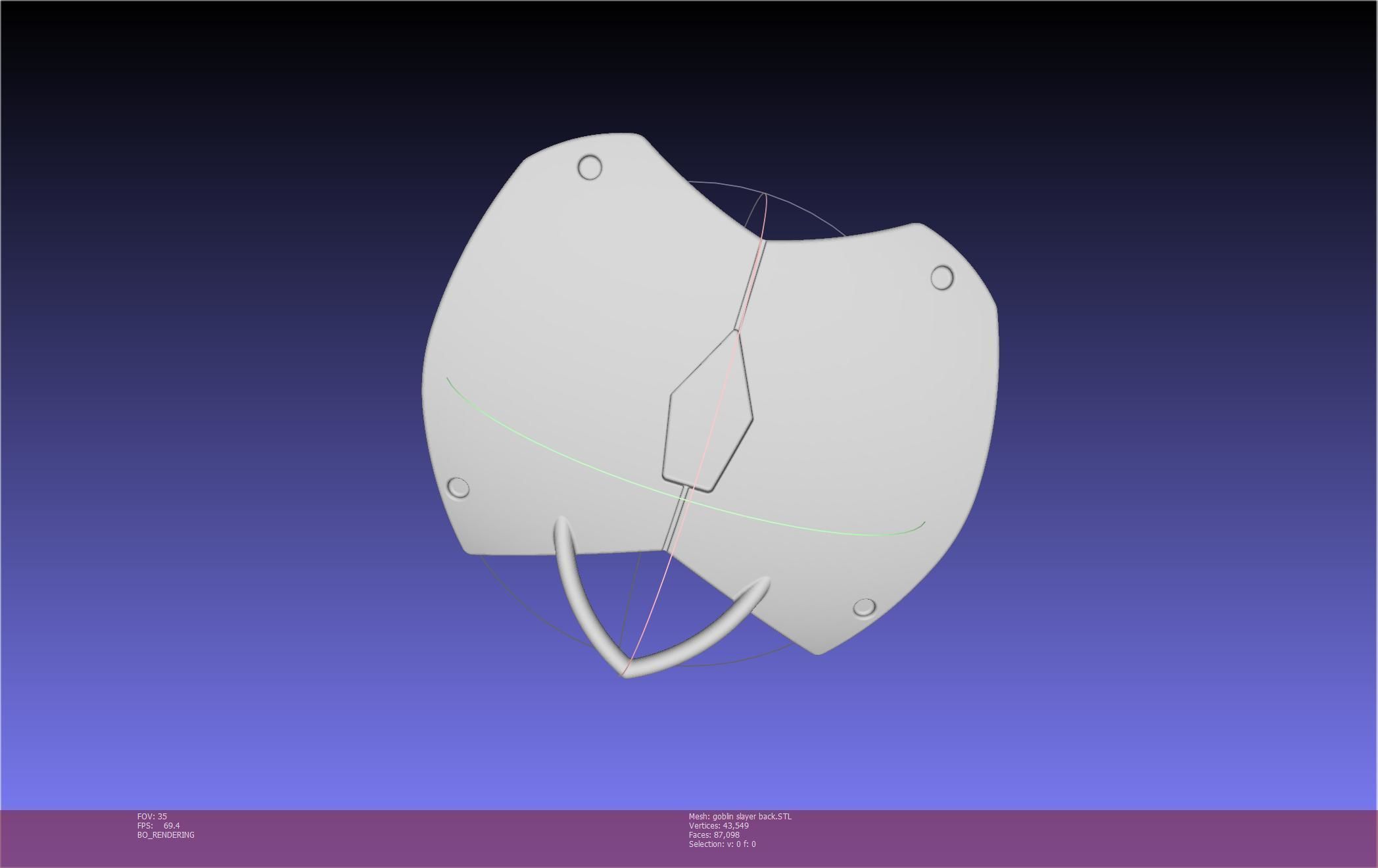 Goblin Slayer Back Armor Printable Model 3D print model_63