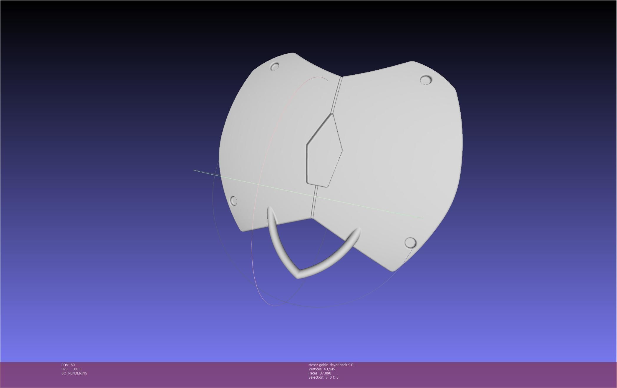 Goblin Slayer Back Armor Printable Model 3D print model_3