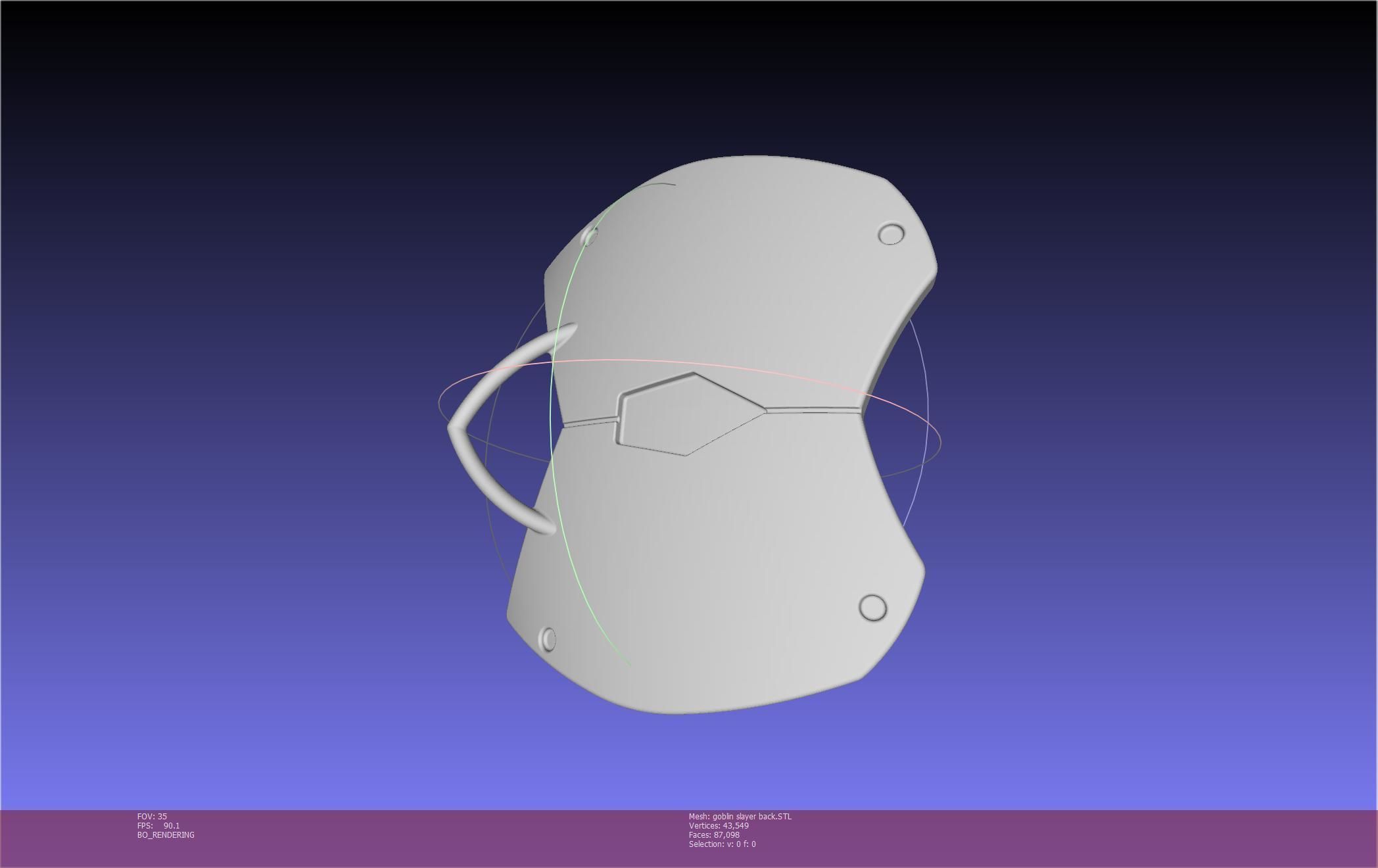 Goblin Slayer Back Armor Printable Model 3D print model_86