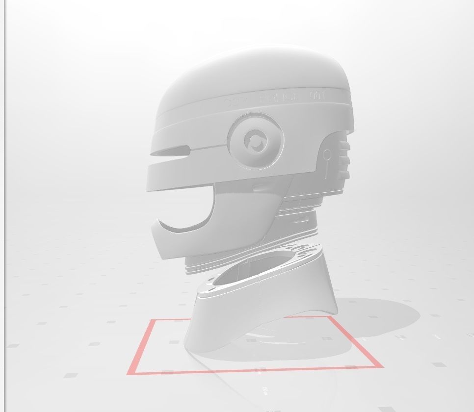 ROBOCOP HELMET FOR 3D PRINTING 3D print model_6