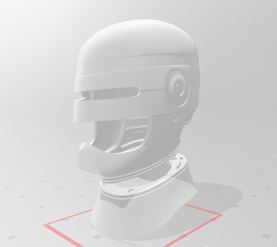 ROBOCOP HELMET FOR 3D PRINTING 3D print model_3