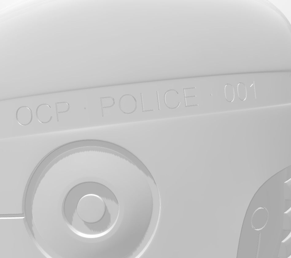 ROBOCOP HELMET FOR 3D PRINTING 3D print model_7