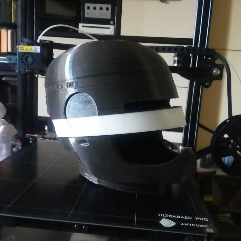 ROBOCOP HELMET FOR 3D PRINTING 3D print model_22