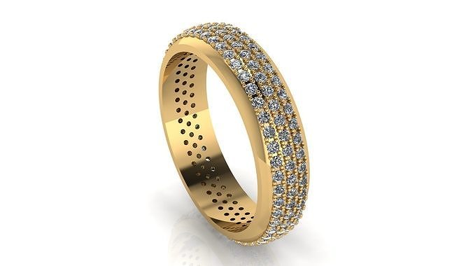 Ring 3 roads Free 3D print model
