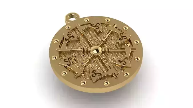 Pendant with axes Yarovat amulet