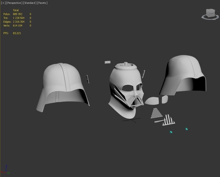 DARTH VADER HELMET FOR 3D PRINTING 3D print model_2