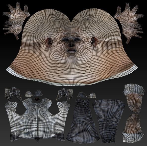 Young man in casual wear ready for rigging 153 Low-poly 3D model_8