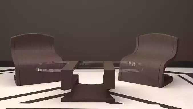 Business talbe and chair set