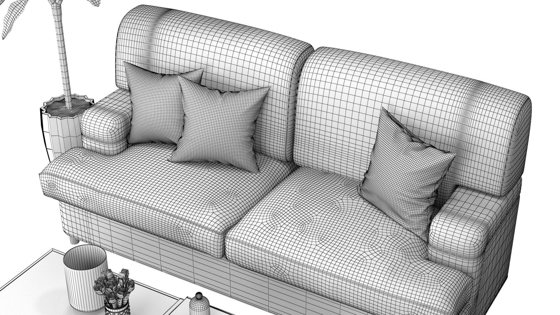 Living Room Pack A-D 3D Model Collection_25