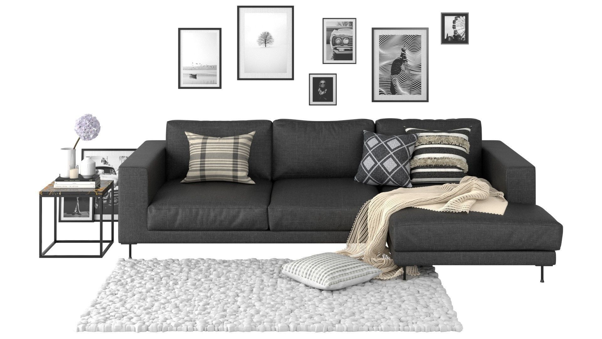 Living Room Pack A-D 3D Model Collection_30