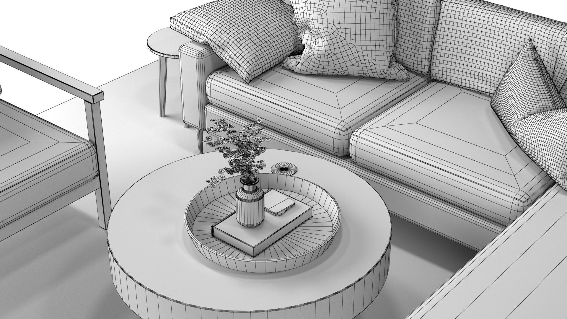 Living Room Pack A-D 3D Model Collection_6