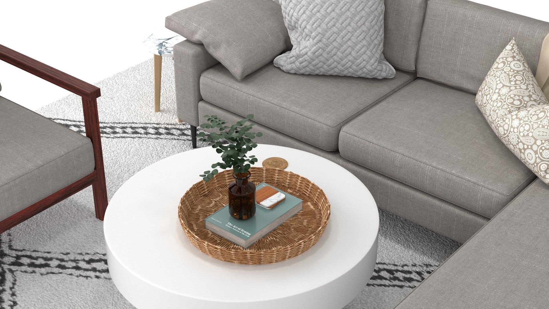 Living Room Pack A-D 3D Model Collection_4