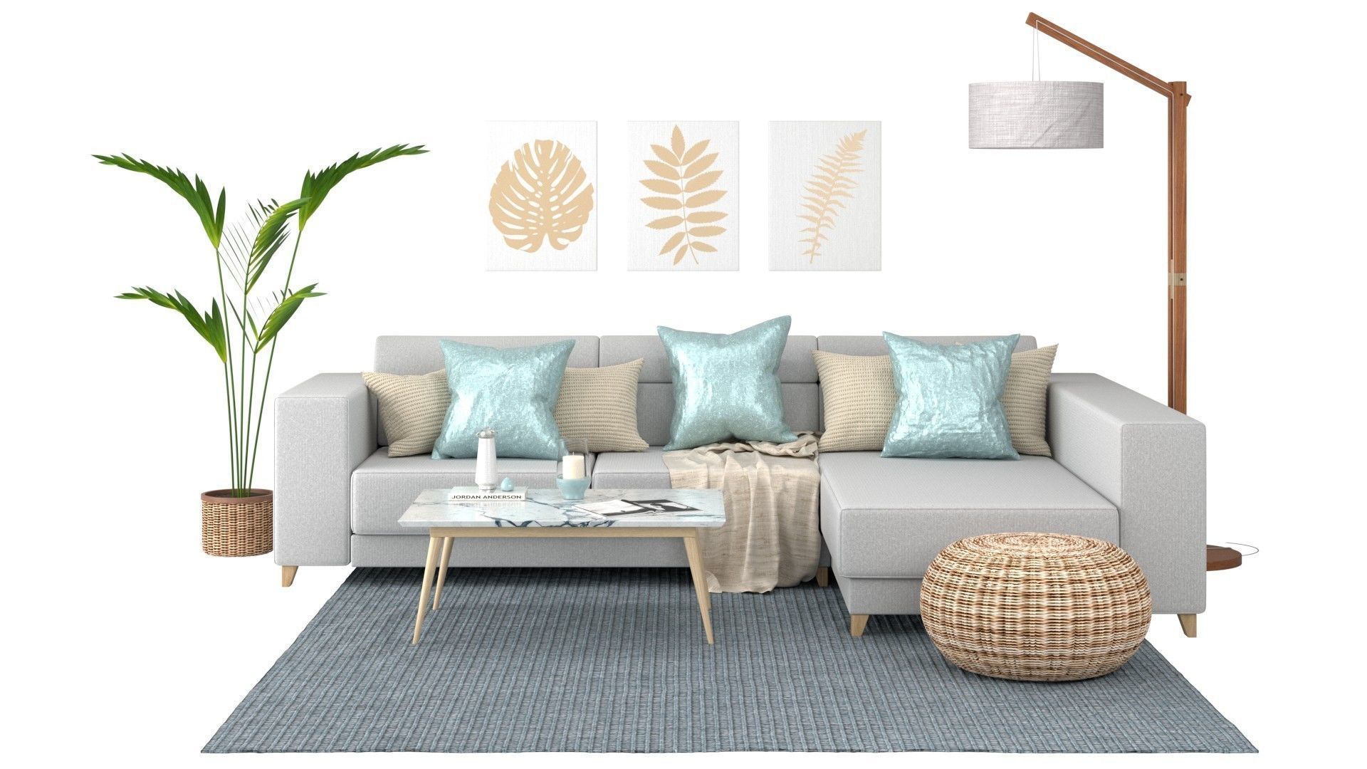 Living Room Pack A-D 3D Model Collection_10