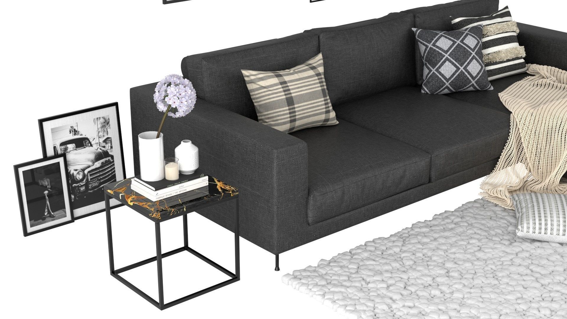 Living Room Pack A-D 3D Model Collection_33