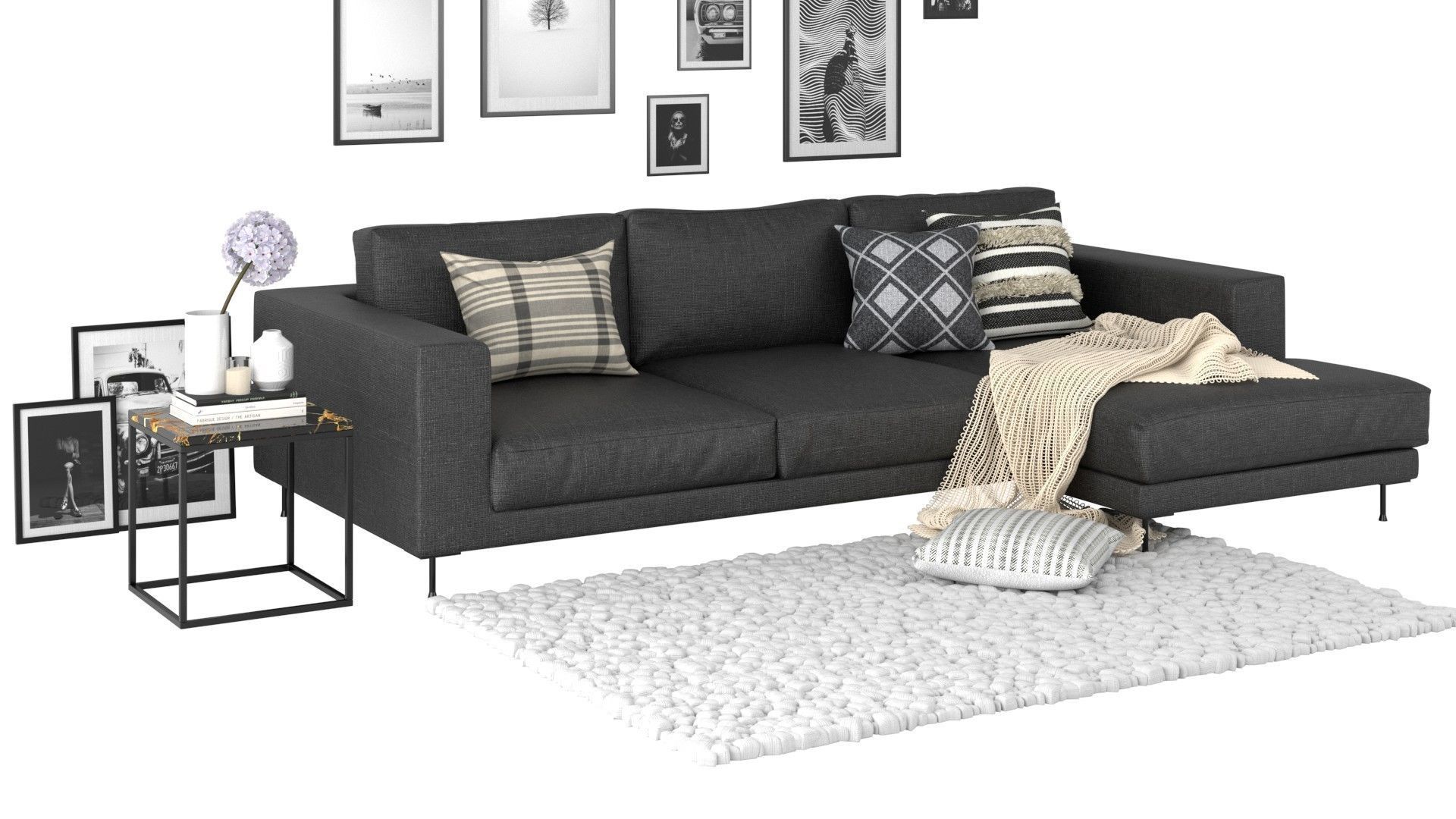 Living Room Pack A-D 3D Model Collection_31