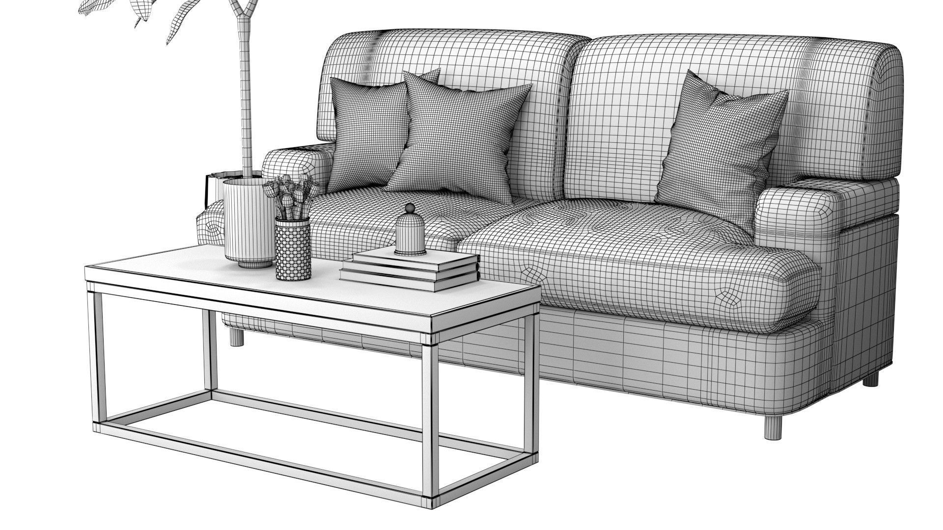 Living Room Pack A-D 3D Model Collection_27