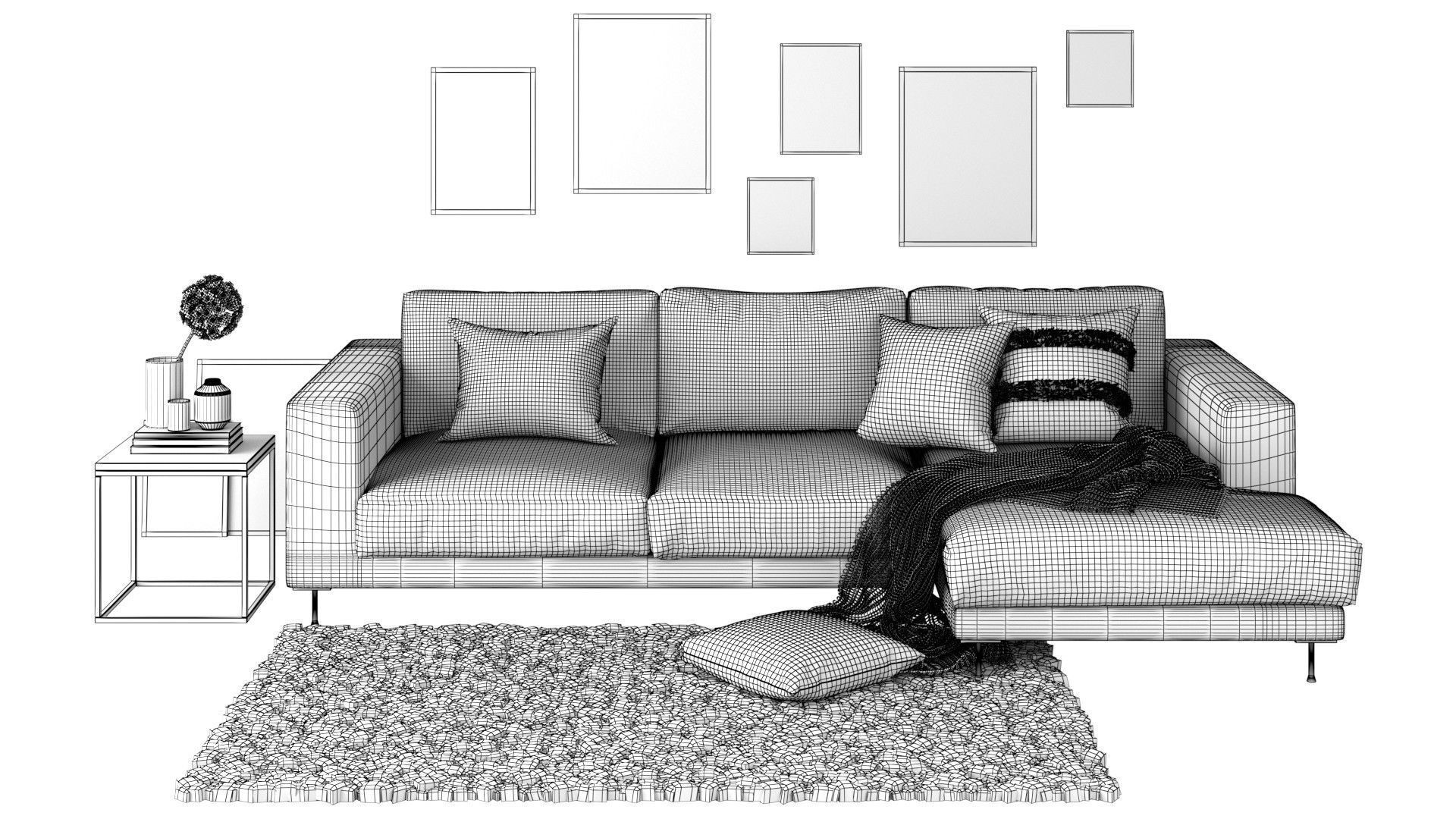 Living Room Pack A-D 3D Model Collection_37